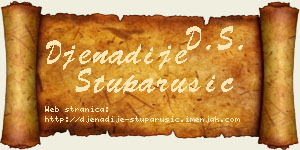 Đenadije Stuparušić vizit kartica